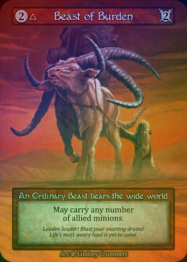 【FOIL】[Fire] Beast of Burden [beta-Ordinary]